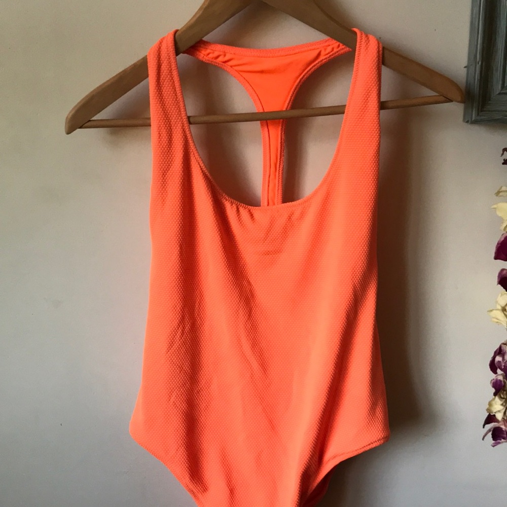 Neon Orange Razorback Swimsuit